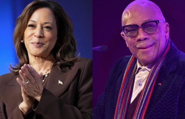 Kamala Harris honore son défunt ami Quincy Jones en tant que « pionnier »