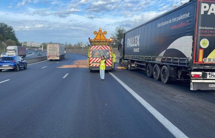 Une fuite de carburant d’un camion perturbe fortement la circulation près de Bayonne