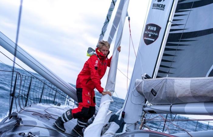 Maxime Sorel en route vers son deuxième Vendée Globe