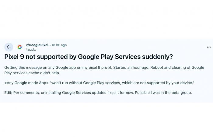 Certains téléphones Pixel ne peuvent plus exécuter les applications Google