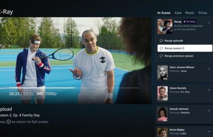 Amazon lance un outil d’IA qui récapitule des saisons entières d’émissions pour vous