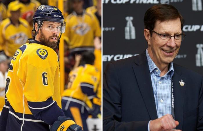 Pierre LeBrun revient en froid entre Shea Weber et David Poile après la transaction