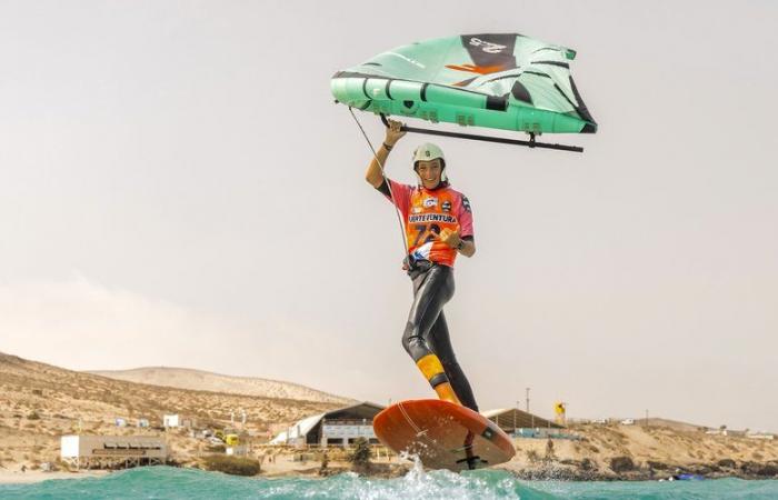 Sacha Pallier, jeune prodige du wingfoil champion de France