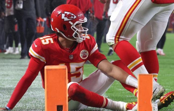 Grosse frayeur pour Mahomes lors de la victoire des Chiefs