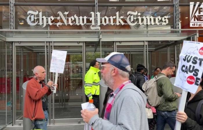 La grève des employés du secteur technologique du New York Times se prolonge jusqu’au jour du scrutin