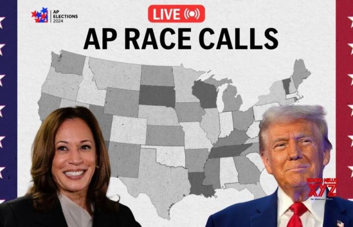 Appels à la course AP, carte électorale, QG de Trump et Harris (Vidéo)