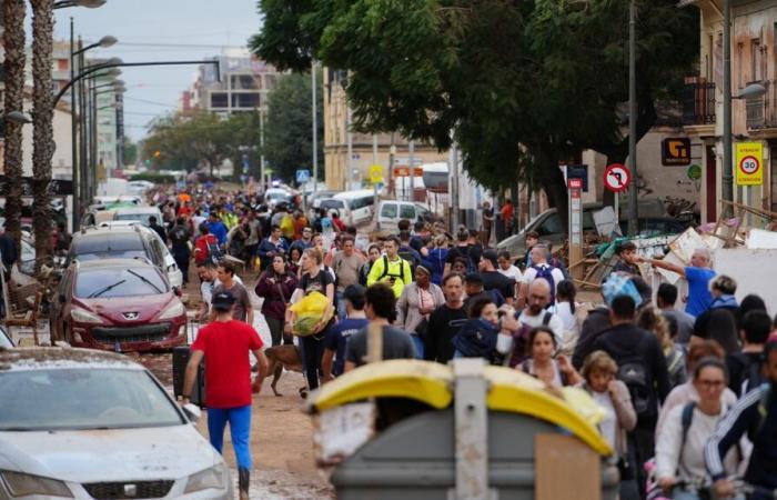 Reportage Vélo dans la boue, entraide et « conserves et encore conserves »… En Espagne, les sinistrés parviennent tant bien que mal à organiser leur quotidien