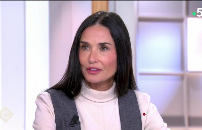 Demi Moore récupérée par Anne-Elisabeth Lemoine, elle lui demande conseil