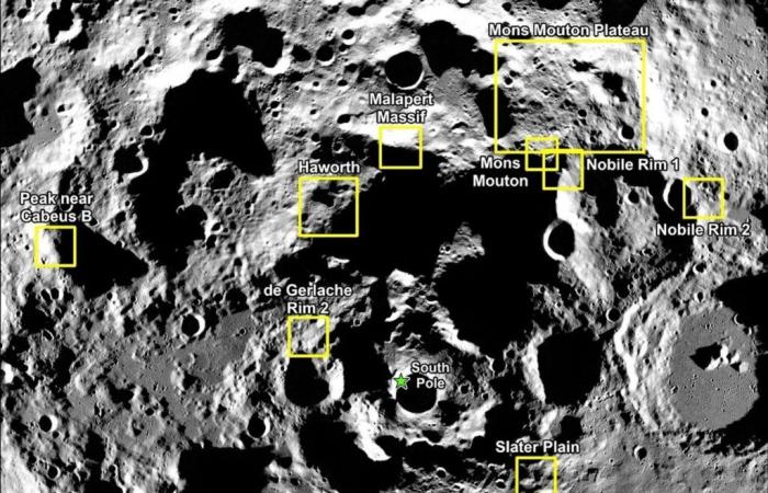 La NASA a sélectionné neuf sites pour le retour des humains sur la Lune