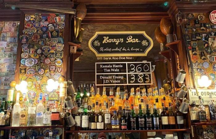 au Harry’s bar à Paris, Donald Trump est en tête