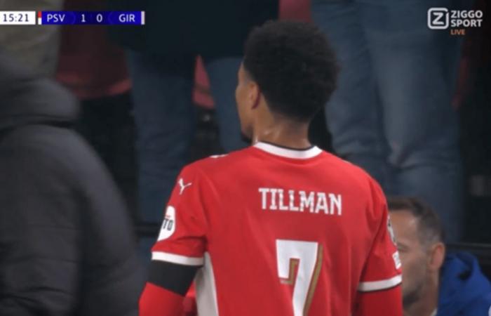 Malik Tillman du PSV surprend lors du match de Ligue des champions contre Gérone