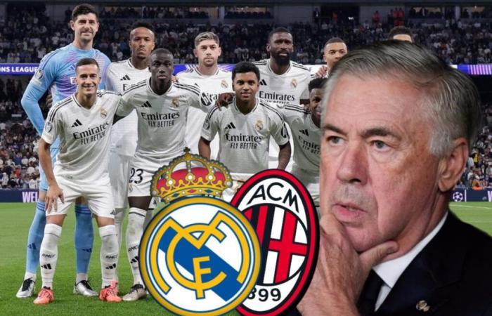 Ancelotti n’effectue qu’un seul changement contre Milan par rapport à celui qu’il a joué lors du Classique