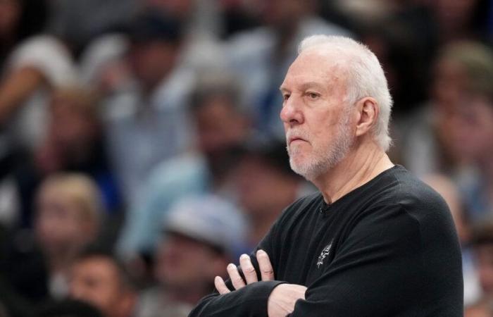 Gregg Popovich absent pour une durée indéterminée en raison d’un problème de santé