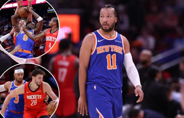 Jalen Brunson hésite tard alors que les Knicks échouent au premier résultat serré lors de la défaite contre les Rockets