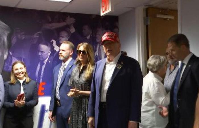 Melania Trump rejoint Donald au siège de la campagne le jour du scrutin