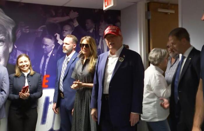 Melania Trump rejoint Donald au siège de la campagne le jour du scrutin