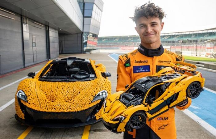 Nous avons construit la petite McLaren P1 en Lego… pendant que la grande roulait sur la piste