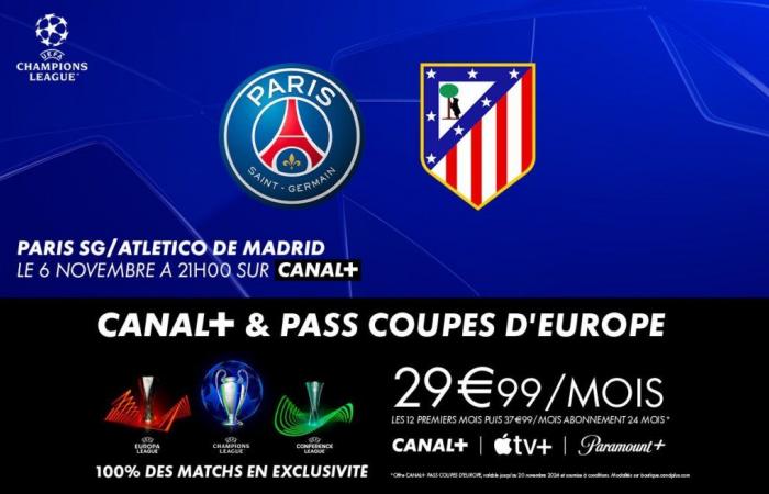 L’offre CANAL+ PASS EUROPEAN CUPS pour suivre le Paris SG