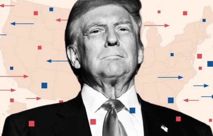 Le passage à Trump dans les cartes et les graphiques