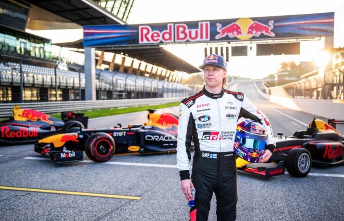 PHOTOS – Kalle Rovanperä au volant d’une Red Bull F1