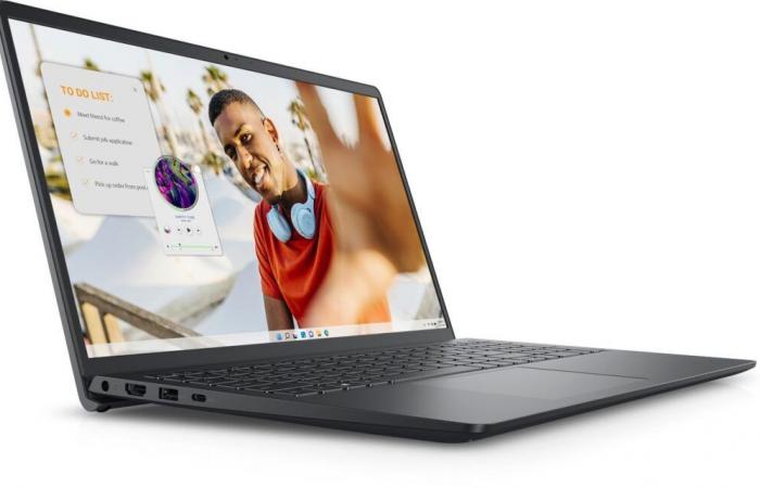 Promo 429€ Dell Inspiron 15 3535, PC portable fin et léger pas cher 15″ 120Hz Full HD Noir nomade 7h sous AMD Ryzen 5 avec stockage SSD rapide de 512 Go