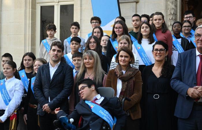 La cérémonie d’investiture des 54 jeunes du conseil départemental a eu lieu