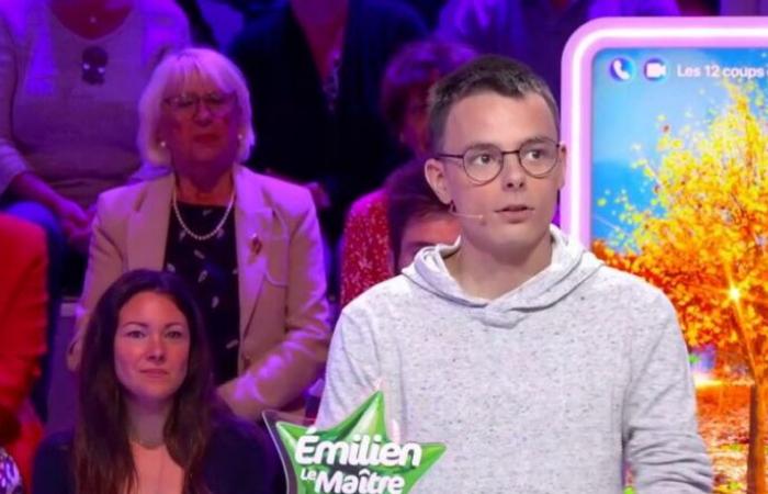 Emilien (Les 12 coups de midi) gêné en expliquant pourquoi Jean-Luc Reichmann partage ses nuits avec Jessica