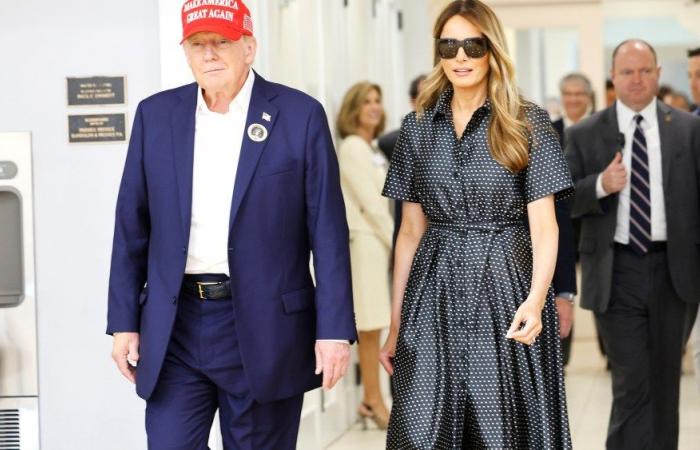 Melania Trump porte une robe à pois Dior pour voter le jour de l’élection