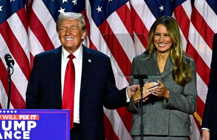 Melania à nouveau Première Dame, tout sourire pour célébrer la victoire de Donald Trump