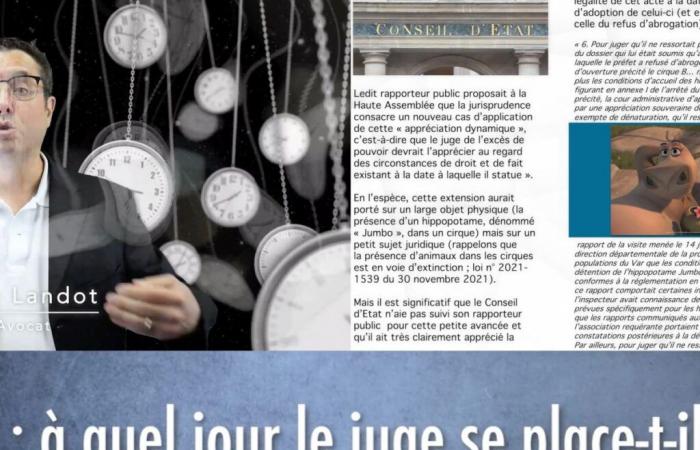 Quel jour le juge juge-t-il la légalité d’un acte ? [VIDEO et article]