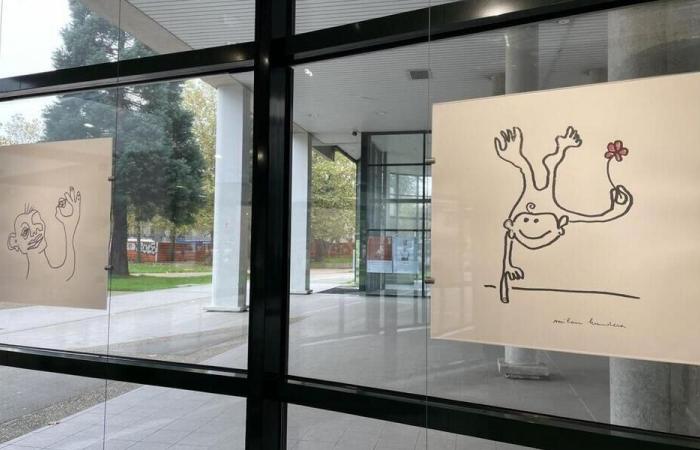 Une exposition de dessins de Milan Kundera à l’université Rennes 2