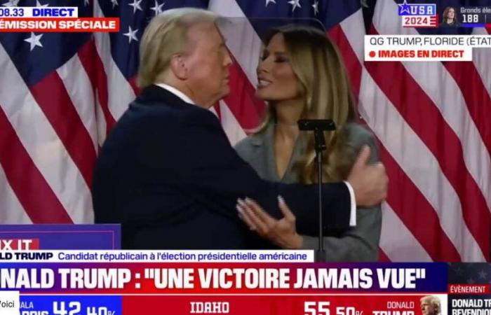 son drôle de clin d’œil à Melania lors de son discours (ZAPTV)