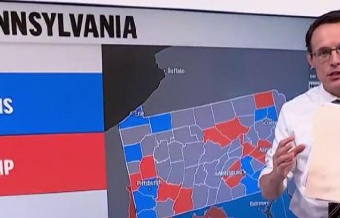 Couverture MSNBC de la soirée électorale 2024