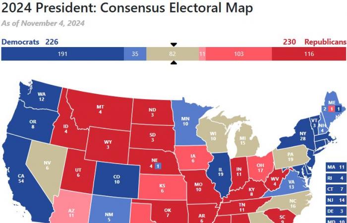 Les sept champs de bataille présidentiels – 270toWin