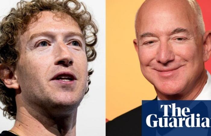 Jeff Bezos, Mark Zuckerberg et d’autres chefs d’entreprise félicitent Trump