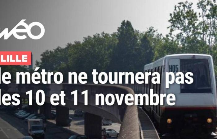 Pas de métro les 10 et 11 novembre – 11/06/2024