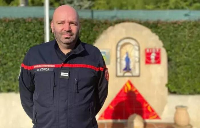 rencontre avec Didier Conca, nouveau responsable de la caserne des pompiers de Biot