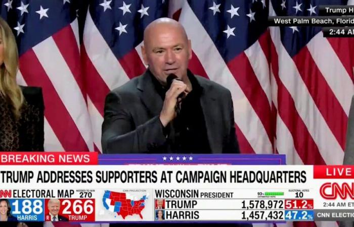 Dana White remercie Joe Rogan d’avoir soutenu Donald Trump dans son discours enflammé : « This is Karma »