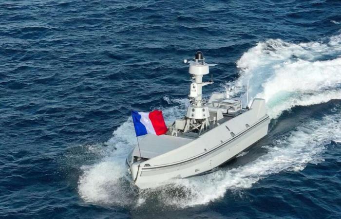 Ce colosse de l’armement français frappe un grand coup au dernier salon Euronaval avec cet USV qui promet une flexibilité jamais vue en mer.