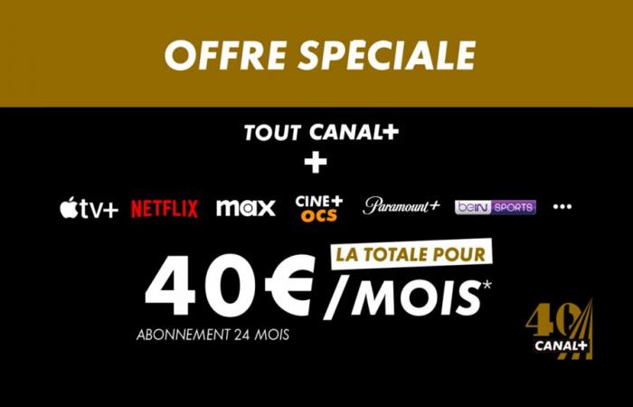 découvrez l’offre spéciale 40ème anniversaire avec le meilleur du streaming et du sport