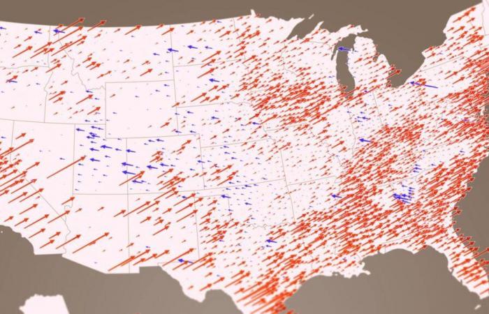 Élections américaines – Visualisez la montée en puissance de Trump par rapport à 2020