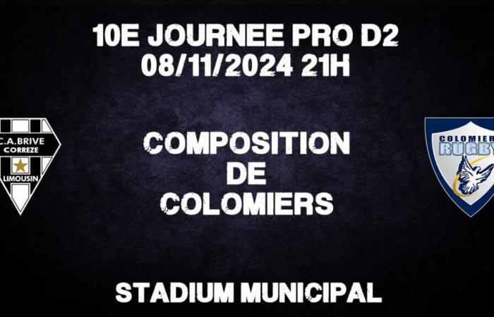 Pro D2 Brive – Colomiers : Composition de Colomiers Rugby