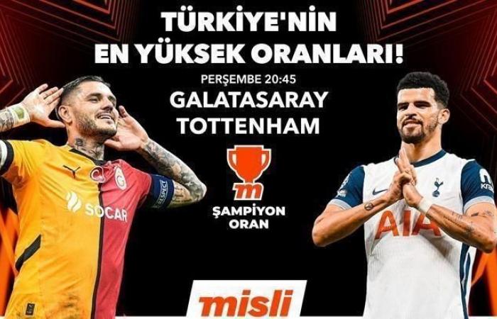 Galatasaray accueille le géant anglais Tottenham