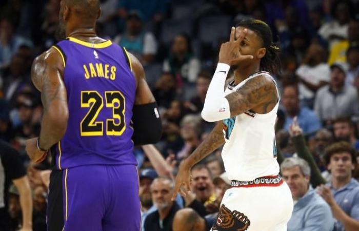 Regardez Ja Morant commettre une faute technique pour avoir heurté LeBron James après avoir échangé des railleries « trop petites » avec la star des Lakers