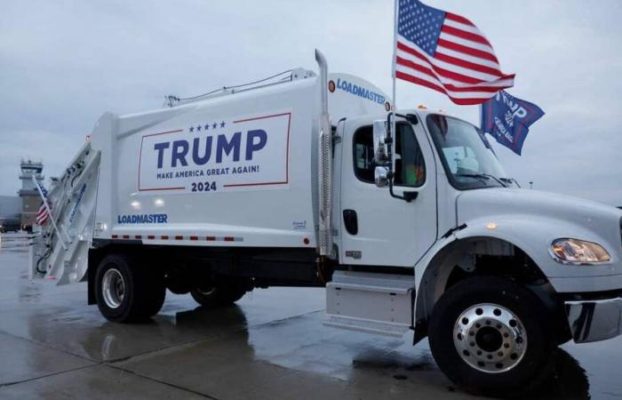 Trump sort les poubelles