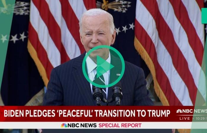 Donald Trump réélu président, Joe Biden promet une transition « pacifique » et joue sur l’optimisme