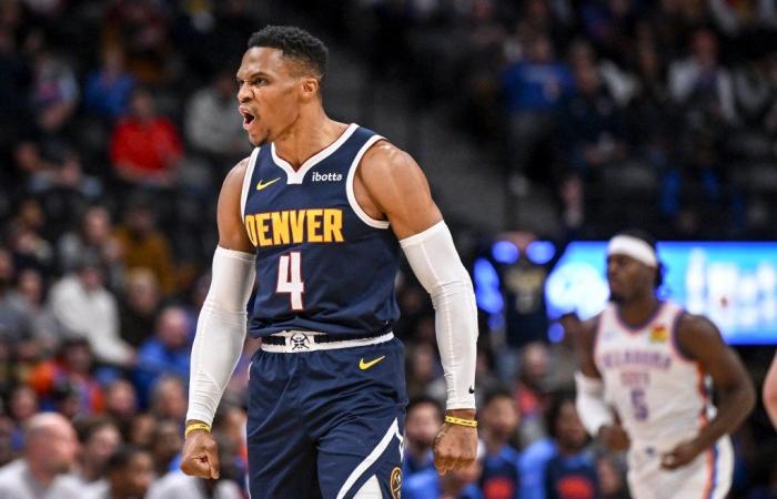 Russell Westbrook marque 29 points, les Nuggets infligent à OKC Thunder sa première défaite de la saison