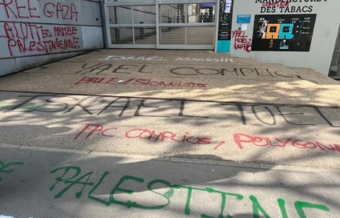 Des tags et une manifestation contre l’arrivée de Yaël Braun-Pivet à l’université Lyon-3