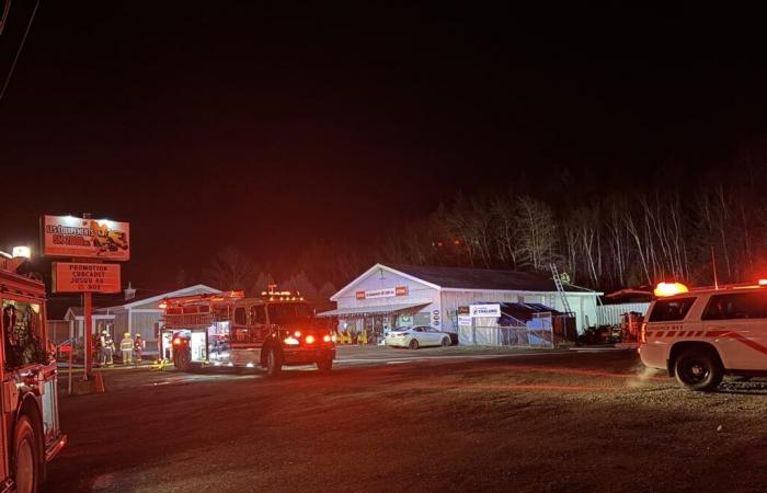 Fire intervention in Notre-Dame-des-Neiges