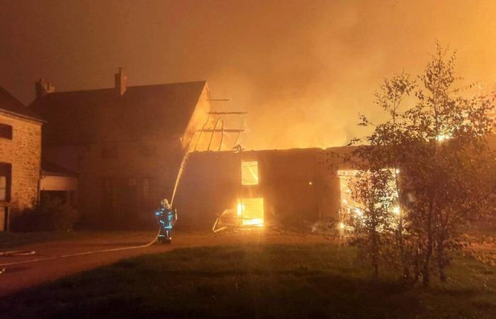 SAULIEU : Incendie dans une ferme